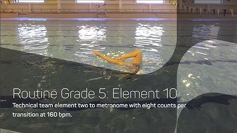 Technical Team Element 2 at 160 bpm | Synchronised Swimming Routines