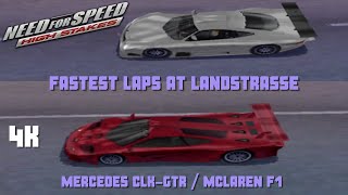 Need for Speed: High Stakes - Fastest Laps in Landstrasse with Mercedes CLK-GTR and McLaren F1 GTR