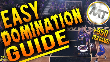 NBA 2K16 Tips: Best DOMINATION Guide - How To Score 950+ Points EVERY GAME in MyTEAM (EASY)