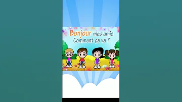 Bonjour Mes Amis Francais تعليم Chansons Learning Learn Shorts Song Apprendre 