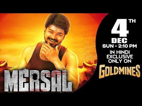 #Mersal (Hindi) | 4th Dec Sun 2.10 PM | Vijay, Samantha, Kajal | Exclusively Only On Goldmines