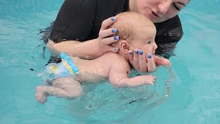 Sati Is 2 Months Old First Time In The Pool