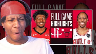 CRAZY OVERTIME FINISH! Lvgit Reacts To ROCKETS at BULLS | FULL GAME HIGHLIGHTS | January 10, 2024