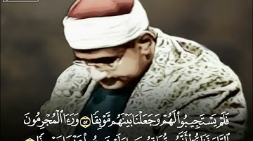 ويقولون يا ويلتنا مال هذا الكتاب لا يغادر صغيرة ولا كبيرة إلا أحصاها   الشيخ المنشـاوي من سورة الكهف