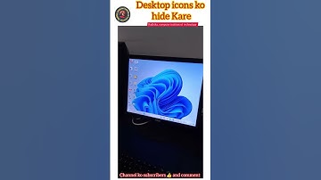 Windows 11ko hide Desktop icons #shortvideo #windows #trick #video