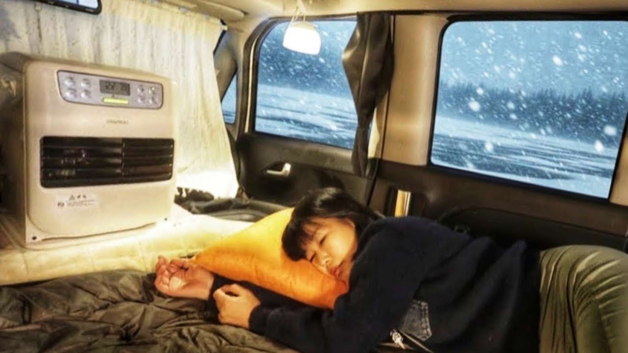 Соло кемпинг в машине зимой ❄️｜Тихая ночь у реки