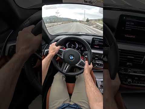 The BMW M5 Comp Will Rip a Burnout at the Press of a Button (POV Drive #shorts)