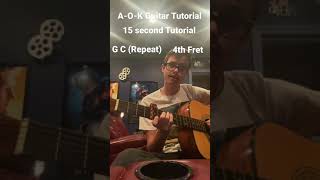 15 Second Guitar Tutorial A-O-K By Tai Verdes Super Easy