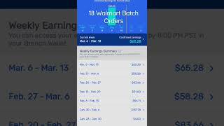 18 Walmart Spark Batch Orders