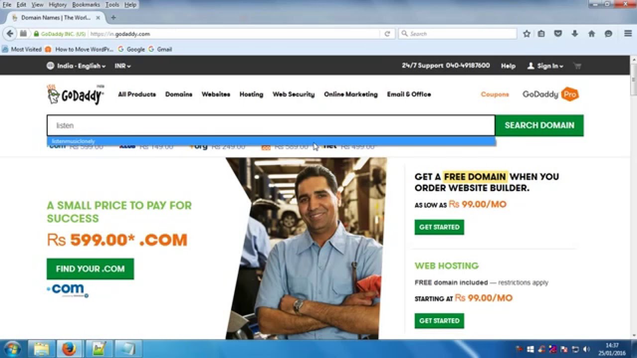 Godaddy buy domain