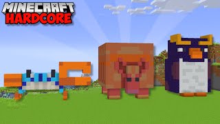 I Built A CRAB, ARMADILLO, & PENGUIN in Minecraft 1.20 Hardcore (#89) screenshot 4