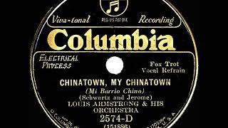 1932 HITS ARCHIVE: Chinatown, My Chinatown - Louis Armstrong
