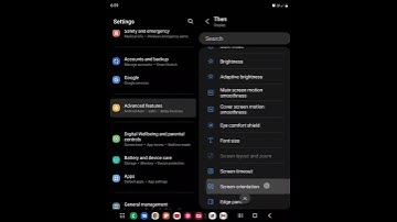 Samsung galaxy fold 4 hidden setting. Automate screen orientation.