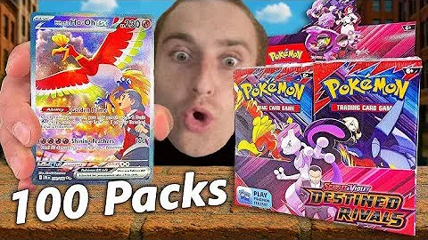 Opening 100x Pokémon Destined Rivals Booster Packs *Crazy Pulls*