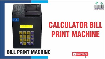 Calculator Printer Bill Machine Calculation Printing Machine HPC10B calculator Bill Machine Report