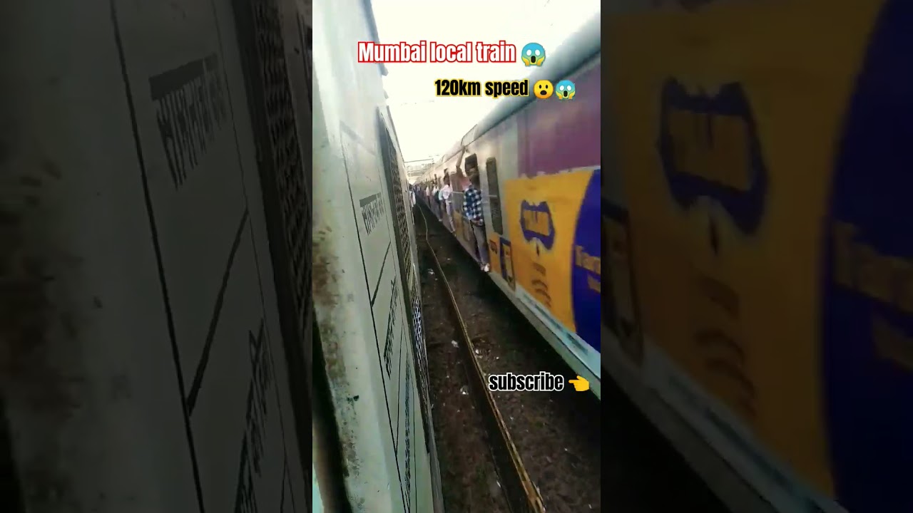 🚊🔥||Mumbai local train 120km speed||😱😮🇮🇳