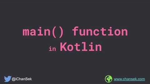 How Kotlin supports zero argument Main Function
