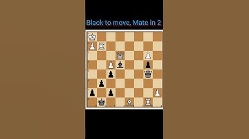 ||Mate in 2|| #shorts #chess  #checkmate #learnchess  #tactics #chessforbeginners #chessmatetricks