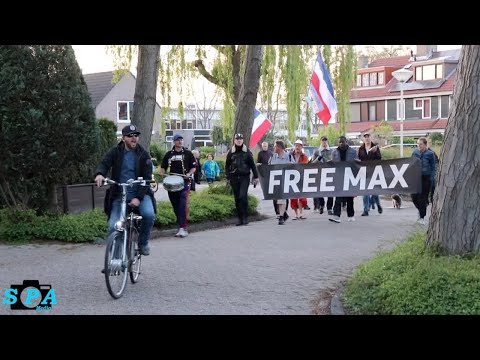Demonstratie in de wijk Leyens in Zoetermeer