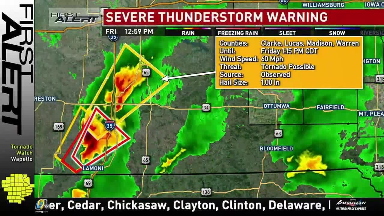 KCRGTV9 First Alert Forecast for Friday YouTube