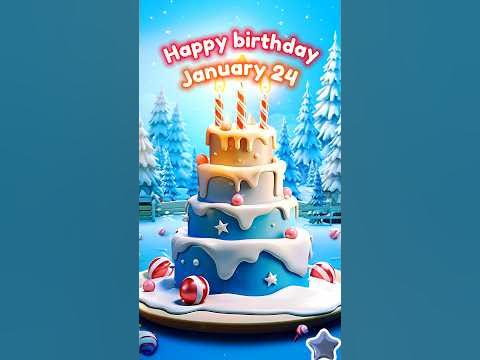 January 24 happy birthday wishes | Happy birthday digital greetings