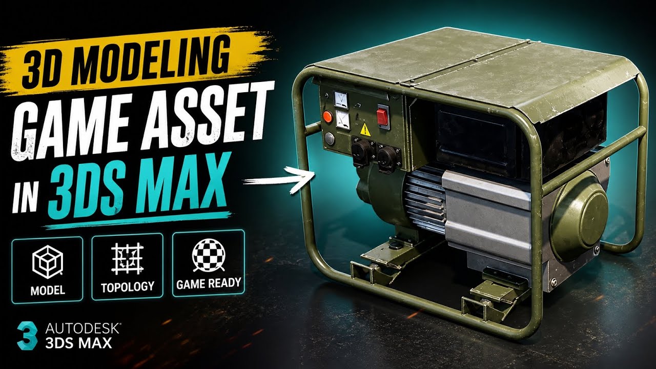 3D Modeling a Game Asset in 3ds Max | Step-by-Step Guide - YouTube