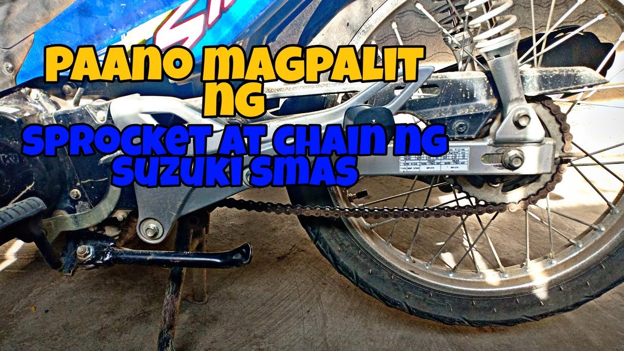 Paano magpalit ng chain at sprocket ng motor | suzuki smash | legendary