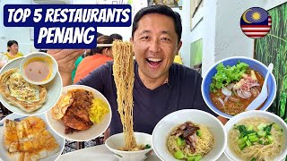 5 AMAZING LOCAL FOOD PLACES in Penang  DON'T Miss These in George Town Malaysia!