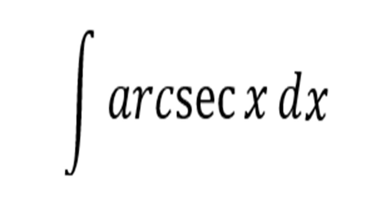 Как интегрировать обратный секанс шаг за шагом