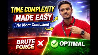 Time Complexity Made EASY 😳 | No More Confusion #dsa #algorithms #optimalsolution #techexplained Profile