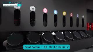 XF-Y1216-5G6CCD Visual Hybrid UV converyor belt flatbed Printer
