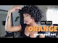 HAIR I FIRST Orange Perm Rod Set I Short Type 4 Natural Hair (WET) *ONLY USED 2 PRODUCTS!