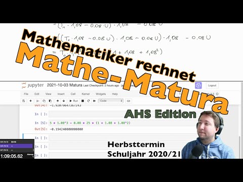 Mathematiker rechnet AHS-Mathe-Matura (Herbsttermin 2020/21)