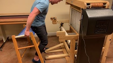 AVL K-Series Loom: preparing for threading.