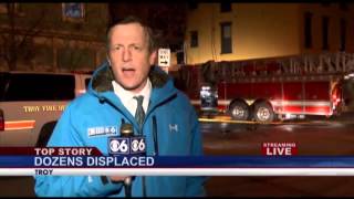 BREAKING: Crews battle fire in Troy