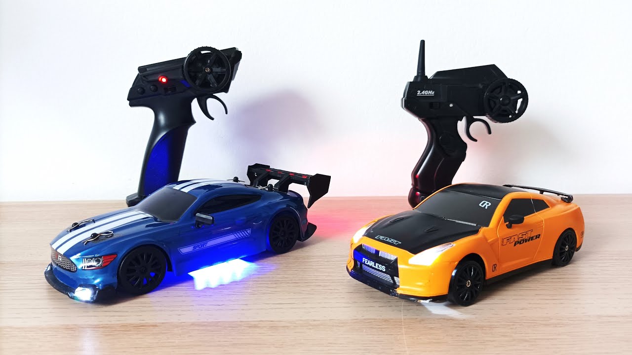 4WD 1:24 Drift RC Cars Demo and Review. Nissan GT-R (GTR AE86) vs