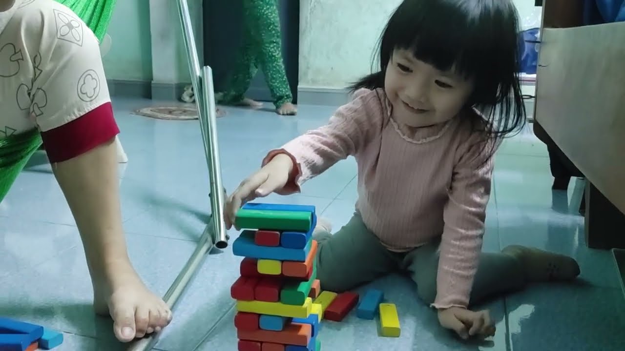 An Nhiên chơi rút gỗ với mẹ [20/01/2026] #daoannhien #embe #baby