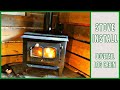 Dovetail Log Cabin - Stove Installation and First Fire