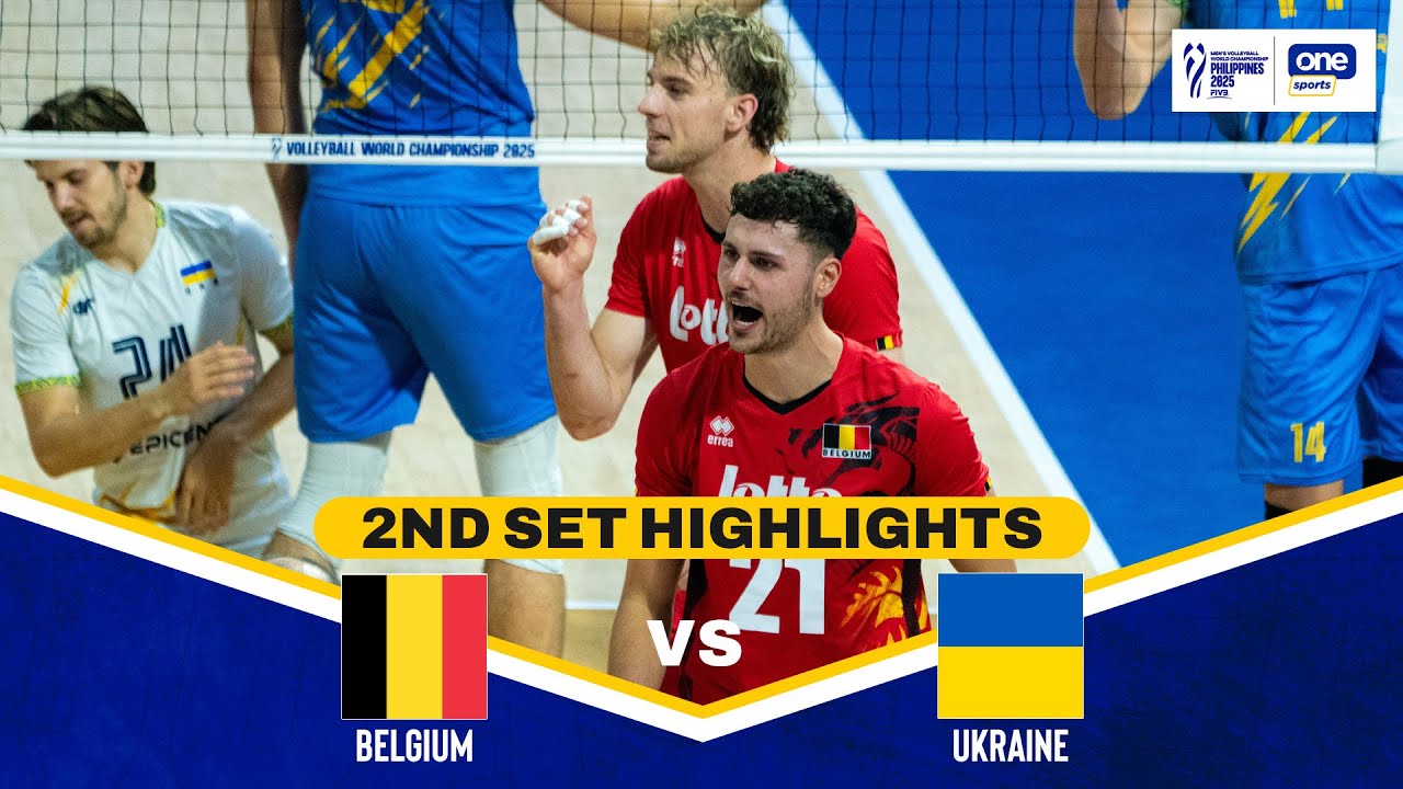 BELGIUM vs. UKRAINE | SET 2 HIGHLIGHTS | 2025 FIVB MEN’S WORLD CHAMPIONSHIP | SEPT 14, 2025