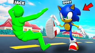 Npc Battle Between Sonic And Oggy With Jack In Overgrowth
