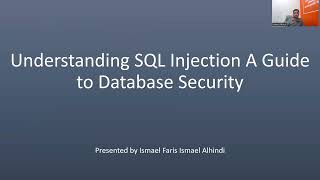 Database Security - SQL Injection