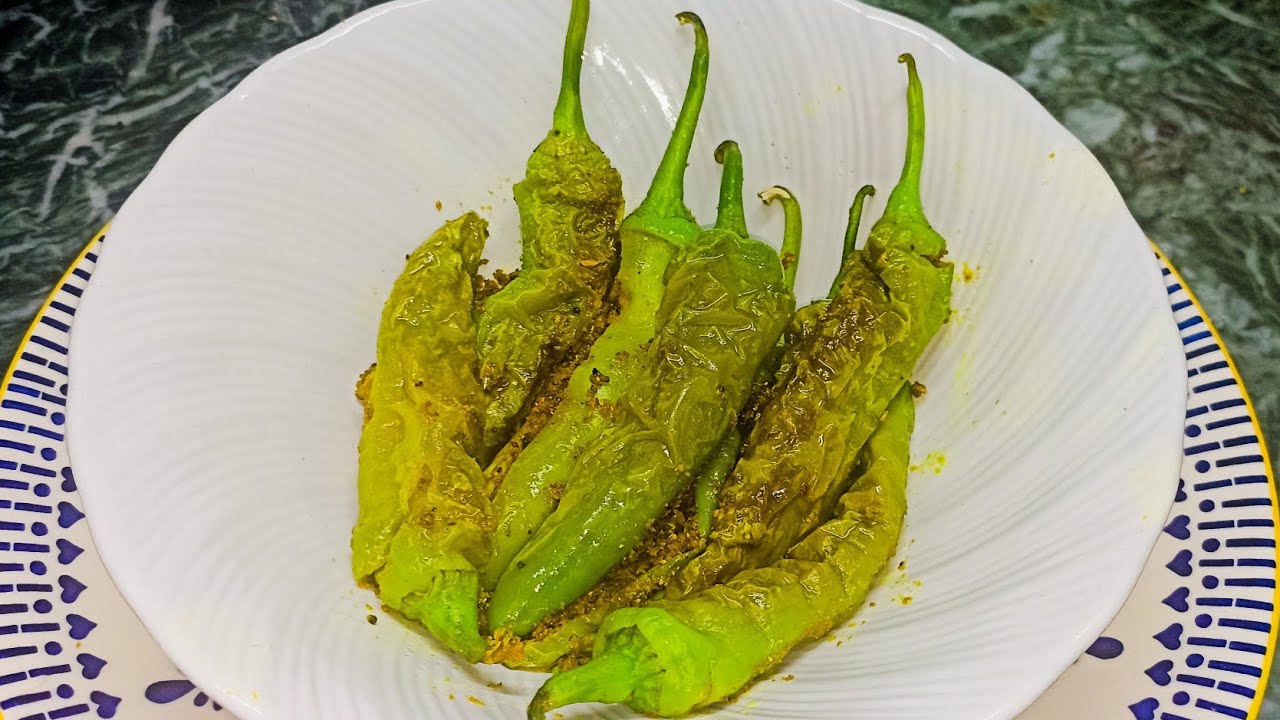 Mirch Masala stuffed Recipe😋  भरवां मसाला मिर्च  Spicy & Tangy Green Chilli Recipe 