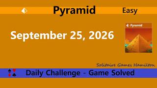Microsoft Solitaire Collection | Pyramid Easy - September 25, 2026 | Daily Challenges screenshot 3