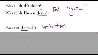 German Grammar Was Fehlt Dir Denn?