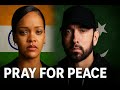 Rihanna Eminem Pray For Peace In India Pakistan Emotional War Tribute Rihanna Eminem Pray For Peace In India Pakistan Emotional War Tribute