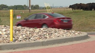 New roundabout partially open to traffic