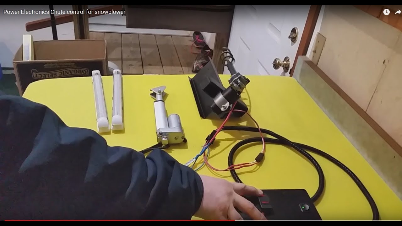 Power lift and Electronic Chute control for snowblower with DPDT switches YouTube