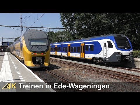 Treinen in Ede-Wageningen - 12 juli 2018 | Ultra HD (4K)
