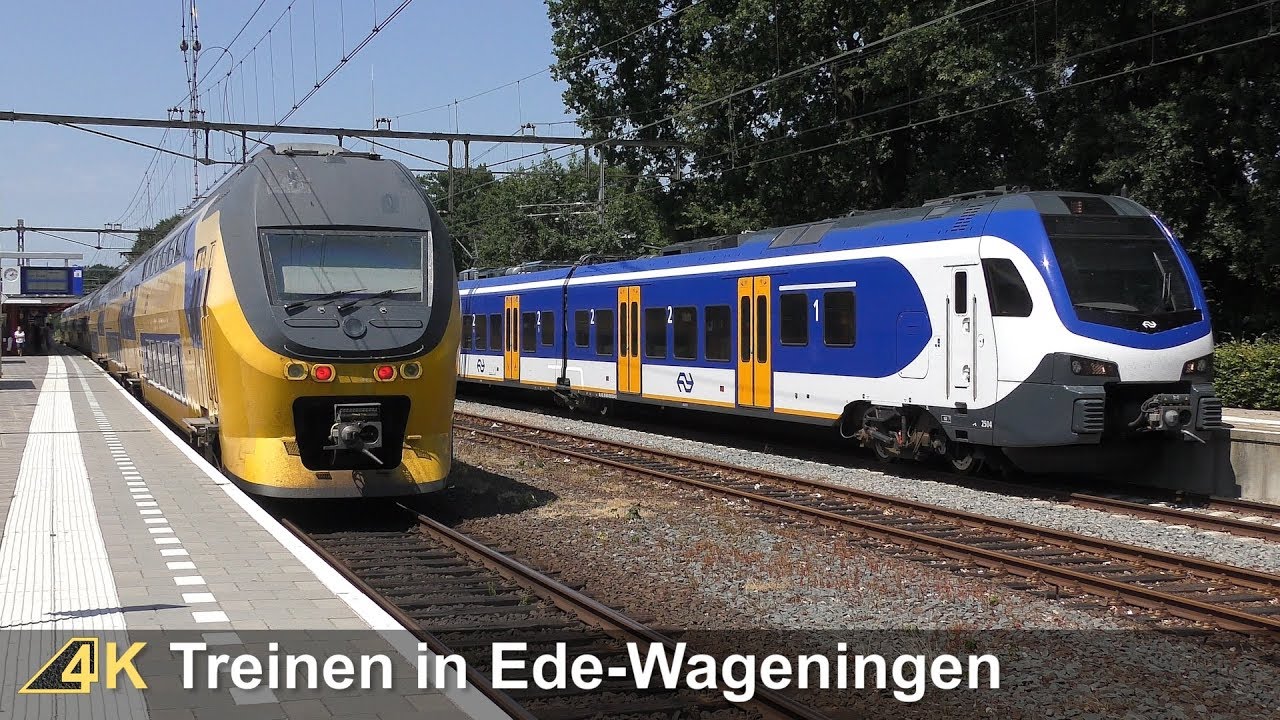 Treinen in Ede-Wageningen - 12 juli 2018 | Ultra HD (4K)