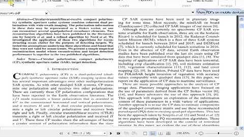 IEEE 2013 MATLAB full document On the Reconstruction of Quad Pol SAR Data From Compact Polarimetry D